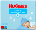 Huggies Pure Baby Wipes 4 x 56pk