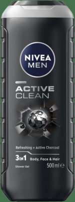 Nivea MEN Active Clean 3-In-1 Shower Gel 500ml