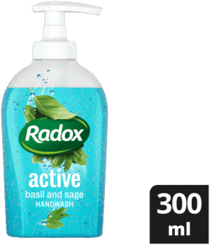 Radox Feel Active Basil and Sage Cleansing Hand Wash Soap 300ml