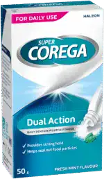 Super Corega Fresh Mint Flavour Daily Denture Fixative Powder 50g