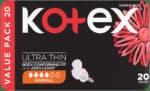 Kotex Normal Ultra Thin Sanitary Pads with Wings 20pk
