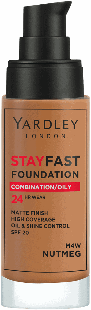 Yardley Stayfast Nutmeg SPF 20 24HR Foundation 30ml