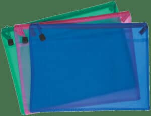 Scripto Assorted A4 Zipper Book Bag 1s