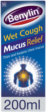Benylin Mucus Relief Wet Cough Syrup 200ml