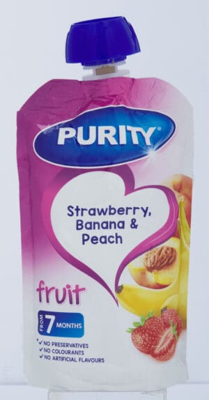 Purity From 7 Months Strawberry, Banana & Peach Fruit 110ml