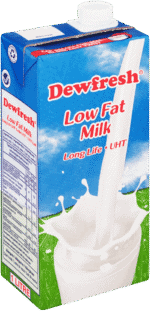 Dewfresh Long Life Low Fat Milk 1L