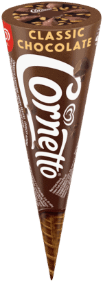 OLA Cornetto Classic Chocolate Flavoured Frozen Dessert Cone 120ml