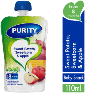 Purity From 8 Months Sweet Potato, Sweetcorn & Apple Veggi 110ml