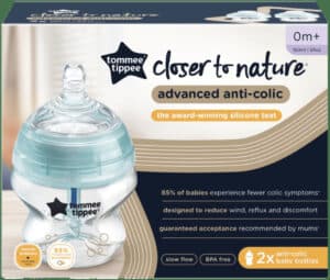 Tommee Tippee Closer to Nature 0 Months + Advanced Anti-Colic Bottle 1s