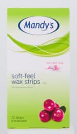 Mandy's Soft-Feel Wax Strips for Legs 12pk