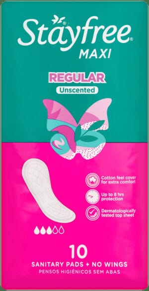 Stayfree Maxi Regular Sanitary Pads 10pk