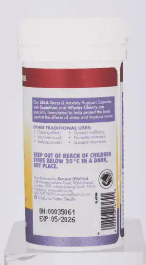 SELA Stress & Anxiety Capsules 30pk