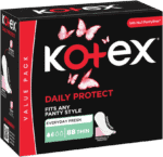 Kotex Daily Protect Thin Unscented Pantyliners 88pk
