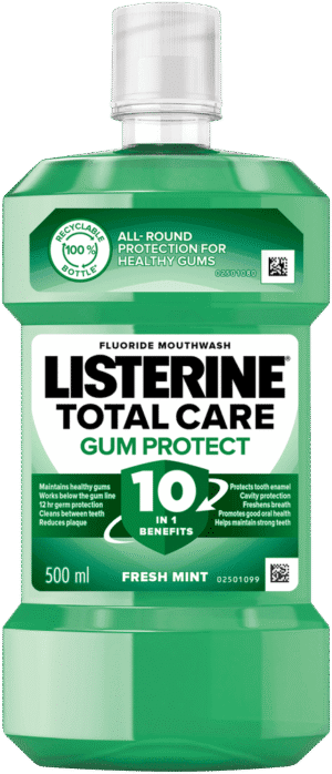 Listerine Total Care Fresh Mint Fluoride Mouthwash 500ml