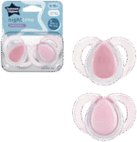 Tommee Tippee Night Time 6-18m Symmetrical Orthodontic Soothers 2pk