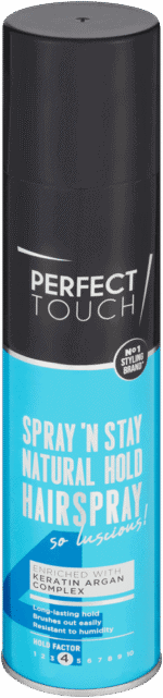 Perfect Touch Spray 'n Stay Natural Hold Hairspray 250ml