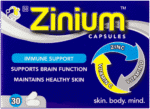 Zinium Immune Support Capsules 30pk