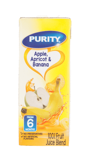 Purity From 6 Months Apple, Apricot & Banana 100% Fruit Juice Blend 200ml