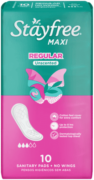 Stayfree Maxi Regular Sanitary Pads 10pk