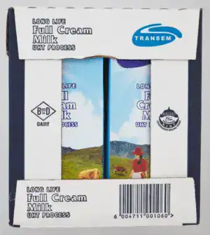 Transem Long Life Full Cream Milk 6 x 1L
