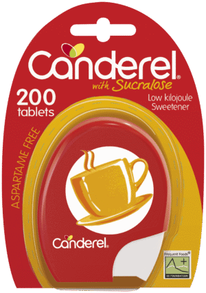 Canderel Sucralose Low Kilojoule Sweetener Tablets 200pk