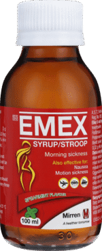 Emex Spearmint Flavour Nausea Syrup 100ml