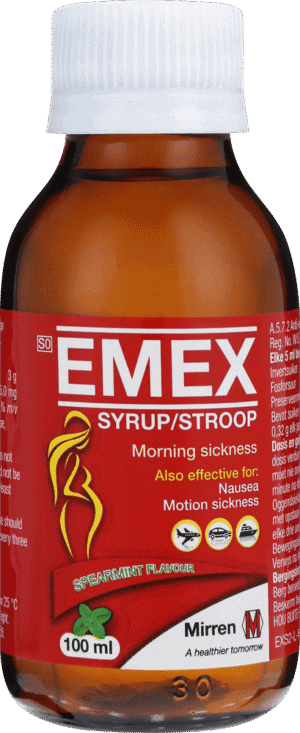 Emex Spearmint Flavour Nausea Syrup 100ml