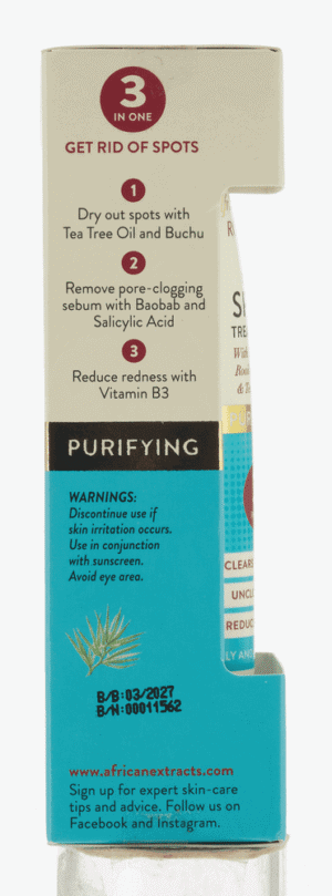 African Extracts Rooibos Purifying Daily Spot Treatment Cream 15ml