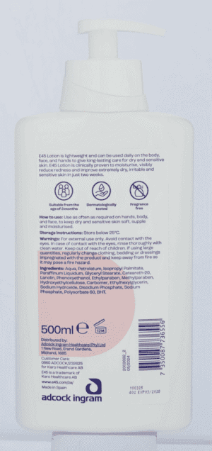 E45 Lotion 500ml