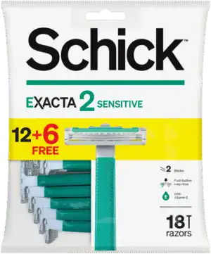 Schick Exacta 2 Sensitive Disposable Razors 18pk