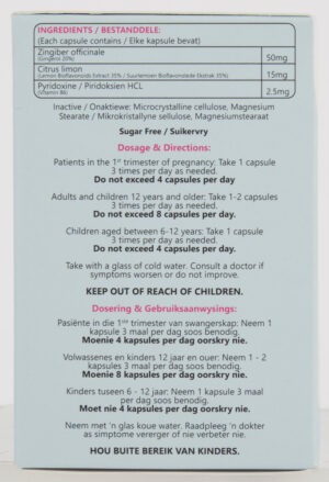 Preganause Nausea Support Capsules 40pk