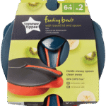 Tommee Tippee Feeding Bowls with Travel Lid & Spoon 4pc