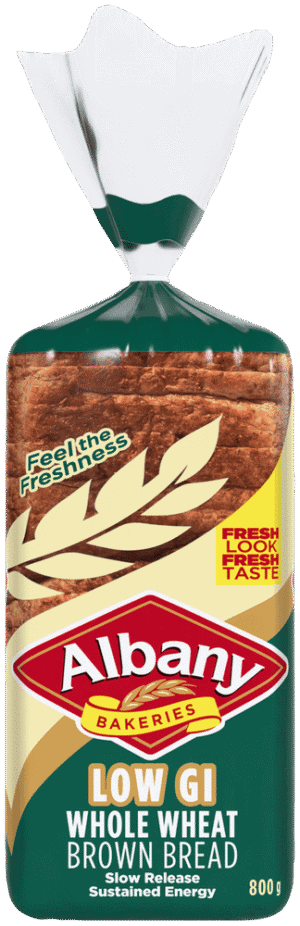 Albany Low G.I Wholewheat Brown Bread 800g