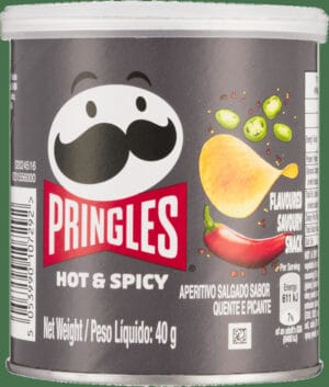 Pringles Hot & Spicy Flavoured Savoury Snack 40g