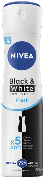 Nivea Black & White Invisible Fresh Anti-Perspirant Aerosol 150ml