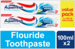 Aquafresh Fresh & Minty Fluoride Toothpaste 2 x 100ml