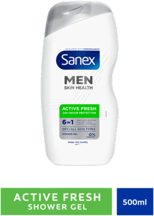 Sanex Men Skin Health Active Fresh 6-in-1 Shower Gel 500ml