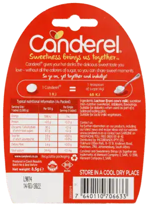 Canderel Sucralose Low Kilojoule Sweetener Tablets 100pk