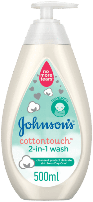 Johnson's CottonTouch 2-in-1 Bath & Wash 500ml