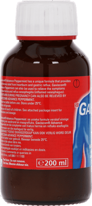 Gaviscon Advance Peppermint Antacid Liquid 200ml