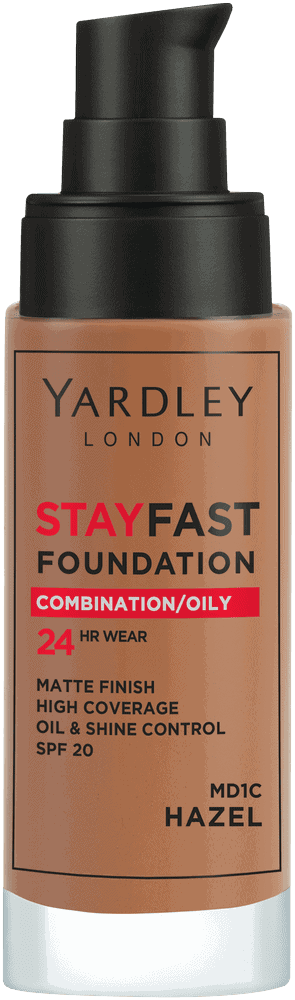 Yardley Stayfast Hazel SPF 20 24HR Foundation 30ml