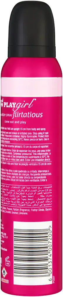 Playgirl Flirtatious Perfumed Body Spray 150ml