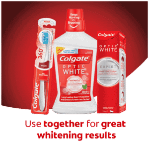 Colgate 360° Optic White Medium Toothbrush 1s