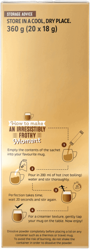 Nescafé Hazelnut Instant Cappuccino 20 x 18g