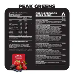 PEAK SSA PEAK GREENS 325G WILD BERRIES