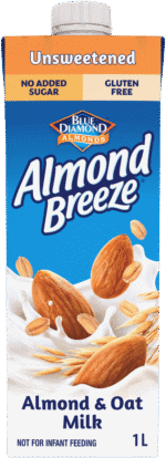 Blue Diamond Almonds Almond Breeze Unsweetened Almond & Oat Milk 1L