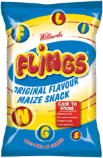 Willards Flings Original Flavour Maize Snack 12g