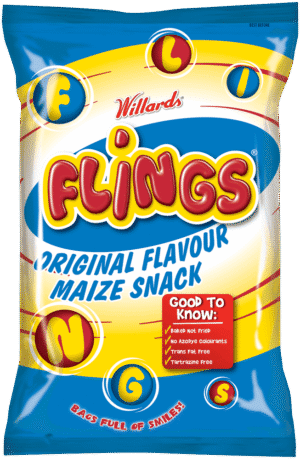 Willards Flings Original Flavour Maize Snack 12g