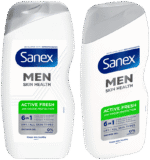 Sanex Men Skin Health Active Fresh 6-in-1 Shower Gel 500ml