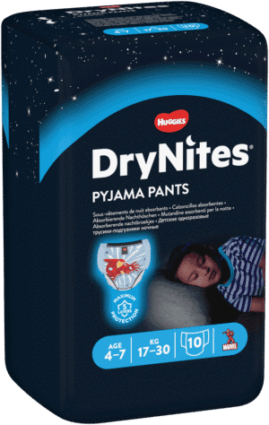 Huggies DryNites Age 4-7 Disposable Nappy Pyjama Pants 10pk